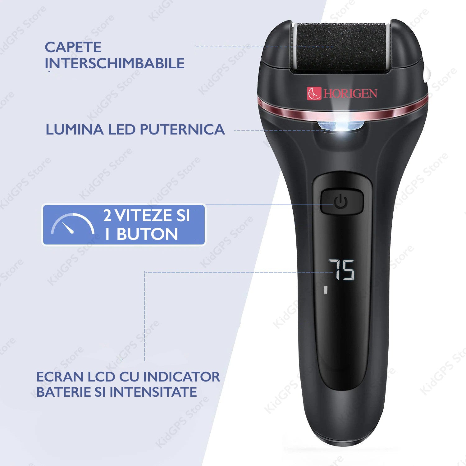 Set Pila Electrica Horigen V-605 Pentru Talpi Si Calcaie Set Pila Electrica Horigen V-605 Pentru Talpi Si Calcaie
